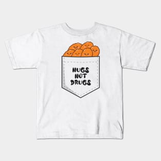 Nugs Not Drugs All Nuggets ~ White Transparent Kids T-Shirt